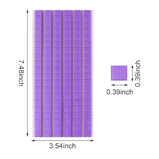 Feosky Adhesive Poster Sticky Tack Putty, Reusable and Removable Adhesive Putty, Mounting Putty for displaying Wall Paintings, Picture, Decoration, Crafts (Purple, Pack of 2)