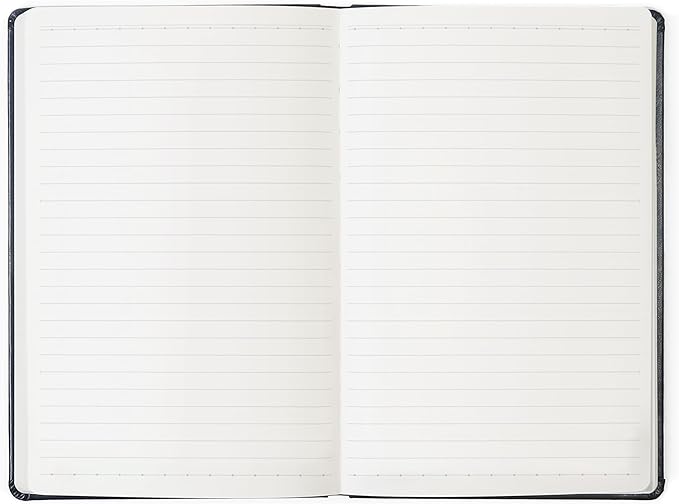 Lined Journal Notebook, A5,244 Pages, PU Leather Hardcover, 100gsm Thick Paper, Professional Notebook for Writing, Office & Work(Midnight Blue)
