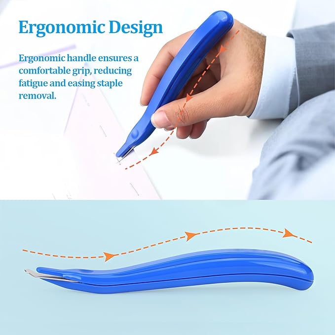 4 PCS Magnetic Staple Remover Tools, Professional Stapler Removers Staple Puller Remover,Staple Remover Stick for Home School Office