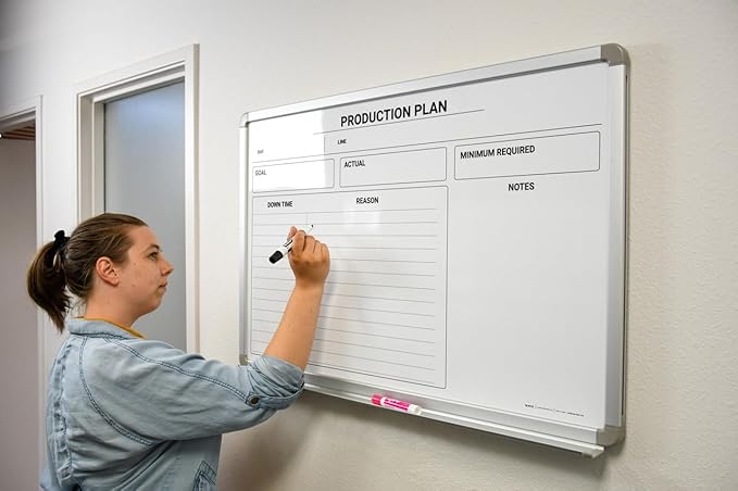 Production Plan Whiteboard 36" x 24"