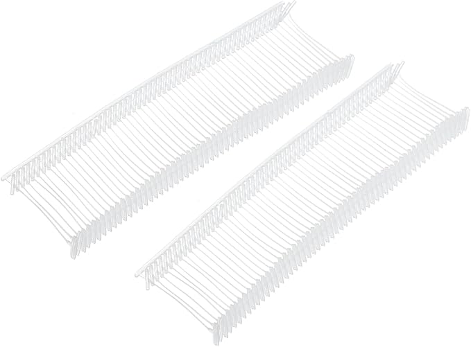 MECCANIXITY Standard Tagging Fasteners,Plastic Regular,Standard Label Gun Price Tagging Barbs for Garment Price Tag Label Tagging Barbs 25mm/1 Inch,Pack of 1000 Transparent