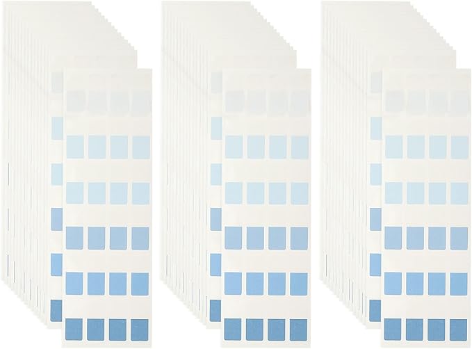 PATIKIL Clear Index Sticky Tabs, 720 Pcs Small Transparent Sticky Notes Bookmarks Planner Stickers Page Tabs for Office Notebooks File Folder Ledger Book, Gradient Blue