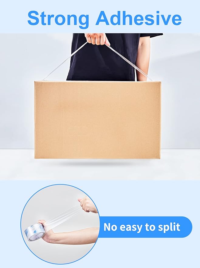 JARLINK Clearer Packing Tape 36 Rolls, Heavy Duty Packaging Tape for Shipping Packaging Moving Sealing, 2.7mil Thick, 1.88 inches Wide, 60 Yards Per Roll, 2160 Total Yards