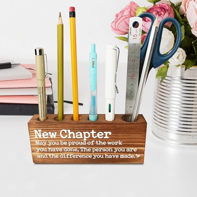 Thank you Appreciation gifts for Mentor Teacher Nurse, Going Away Gift Retirement Gift for Coworker Boss, May you be proud of the work you have done Farmhouse Organizer Pen Holder Gifts-DBB10