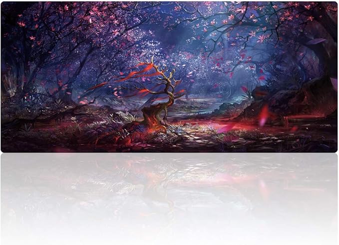 XXL Professional Large Mouse Pad & Computer Game Mouse Mat (35.4x15.7x0.1IN, 90x40 Forest)