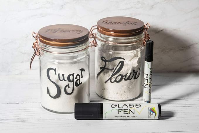 Glass Pen Window Marker: Liquid Chalk Pens for Glass, Whiteboard Markers with Washable Paint - Graduation, Car Windows, Mirror Pen, Storefront, Wedding, Parade, Party & Holiday (Purple, Jumbo Tip)