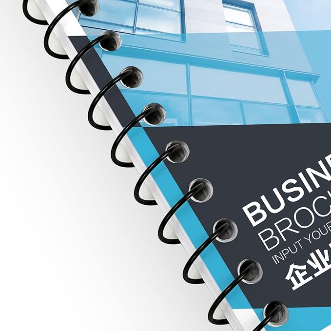 RAYSON 9.5mm Wire Coil Binding Spiral, 3:1 Pitch, 3/8" Metal Spiral Binding Coil, Black Color & Pack of 100