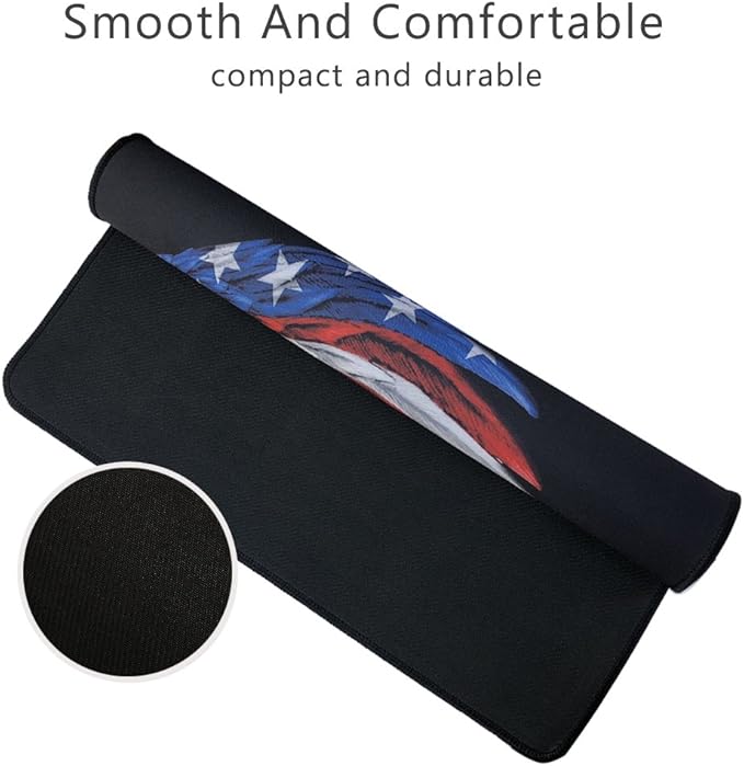 XXL Professional Large Mouse Pad & Computer Game Mouse Mat (35.4x15.7x0.1IN, US Eagle)