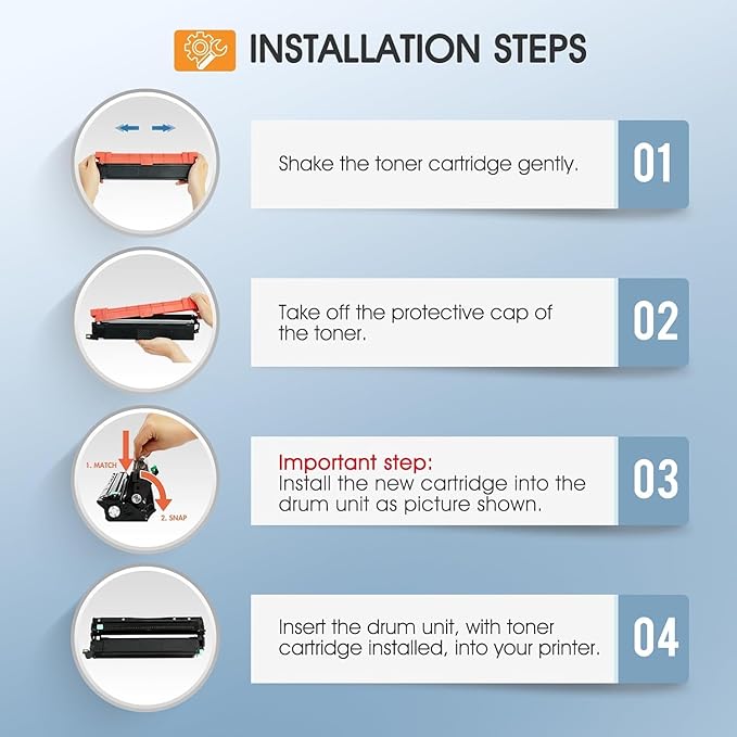TN229 TN229XL 229XL MFC-L3780CDW Toner Cartridges: Compatible for Brother TN229XL TN229 TN 229 229XL HL-L3220CDW HL-L3280CDW MFC-L3720CDW HL-L3300CDW HL-L3295CDW Printer 229XL Toner Cartridges 4 Pack
