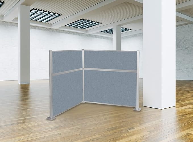 Versare Hush Panel Cubicle Kit | Workstation Partition Walls | Sound Dampening Cubicle Walls | Partitions for Desks