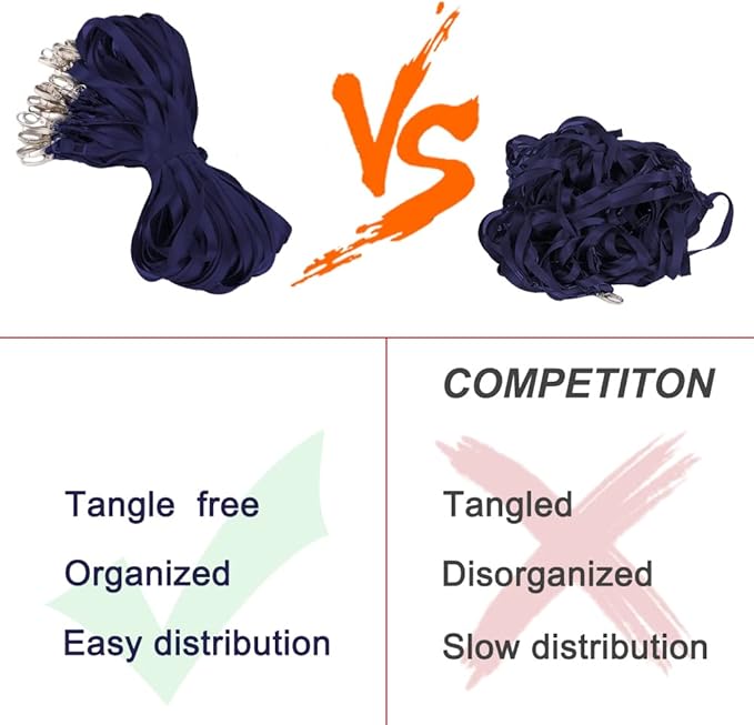 10pack Lanyards for Id Badges Holder Bulk Lanyard with Clip Swivel Hooks for Name Tag ID Badge Holder,Students, Employees (10, Navy)