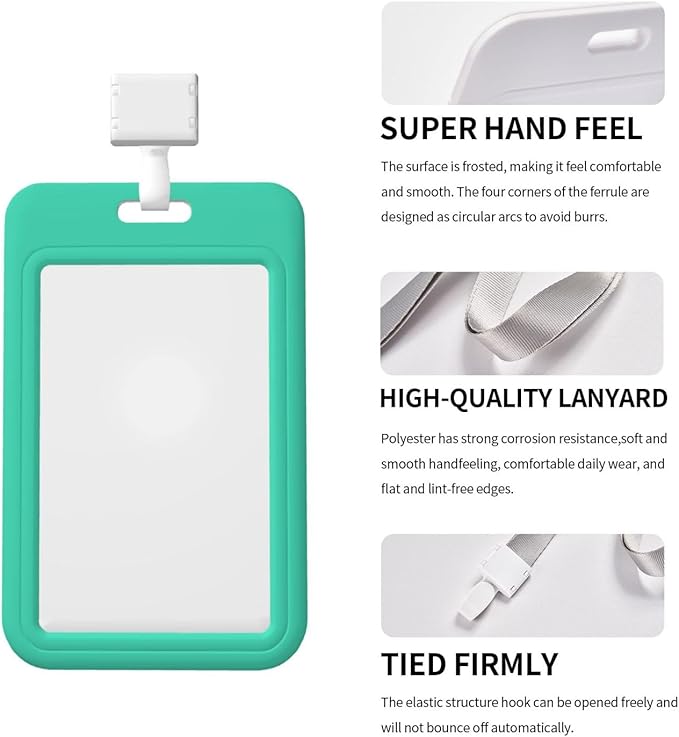 Custom Id Badge Holder Customizable Personalized Id Card with Photo Logo for Employee Work Office Staff Name Tag