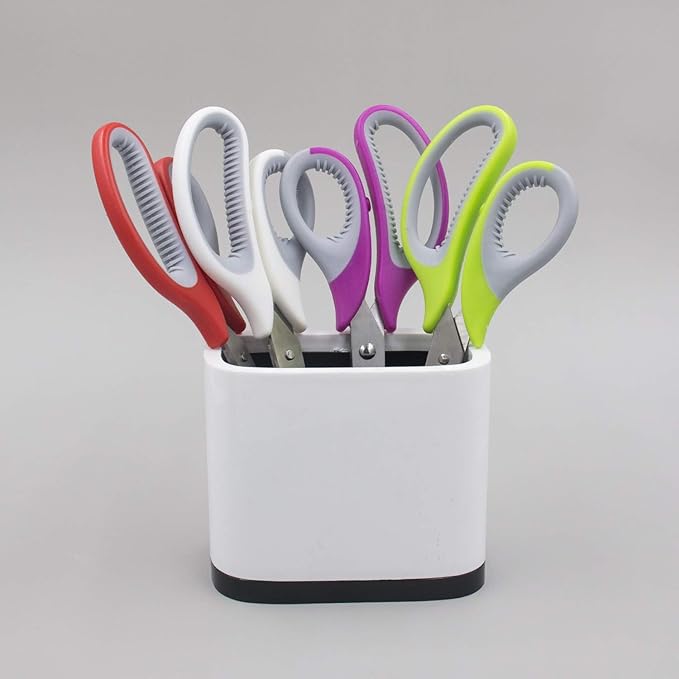 Mr. Pen Multipurpose Scissors - 8 inch, Pack of 4, Sharp Adult Office Scissors for Paper and Fabric