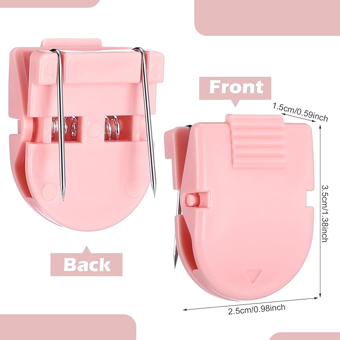 15 Pcs Cubicle Clips Fabric Panel Cubicle Accessories Fabric Partition Panel Wall Clip Office Photos Wall for Notes Memos Standard Size, 40-Sheet Capacity (Pink)