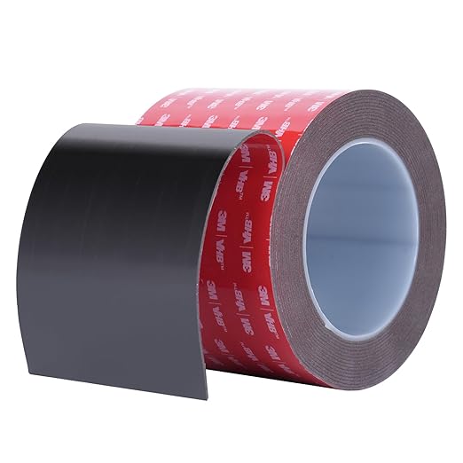 3M Double Sided Tape Heavy Duty, Waterproof Mounting Foam Tape, 16.5ft Length, 3.54in Width, High Temperature Resistant Adhesive Tape for Car, LED Strip Light, Office Decor, Made of 3M VHB Tape.