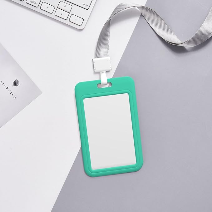 Custom Id Badge Holder Customizable Personalized Id Card with Photo Logo for Employee Work Office Staff Name Tag