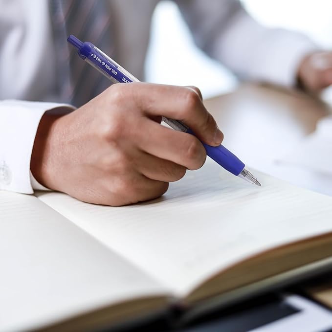 EYEYE G-103 Retractable Gel Pens 0.7mm, 25 Pack 0.7 mm Blue Ink Medium Point Ballpoint Pen Quick Drying, Pen Fine Point Smooth Writing Pens for for Office School Supplies