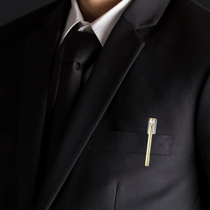 Lincia 100 Pieces Silver Slim Metal Ballpoint Pen 1 mm Medium Black Ink Smooth Writing Silver Retractable Point Metal Pen for Office Business Students Teachers Wedding Guest(Classic)