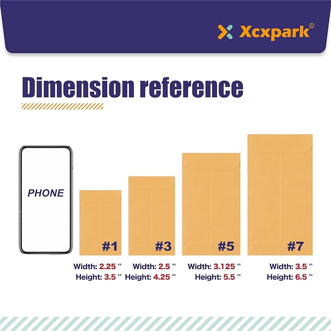 200PCS #3 Coin Envelopes 2.5x4.25 inches Brown Kraft Envelopes Classic Small Parts Gummed Flap for Coins, Cash, Credit Cards, Seeds