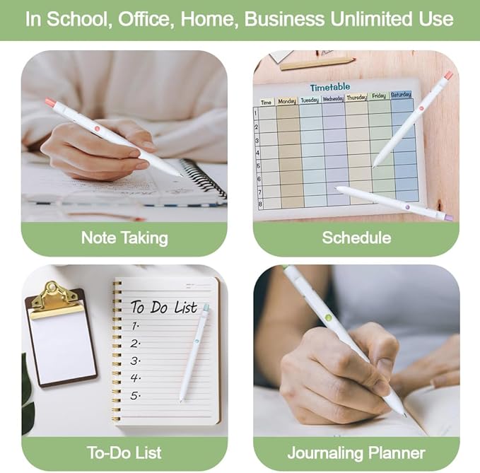 VICO Gel Pens, 5 Pcs 0.5mm Quick Dry Black Ink Pen Fine Point Smooth Writing Pens, Aesthetic Cute Office School Supplies Gifts for Women Men, High-End Series for Journaling Note Taking