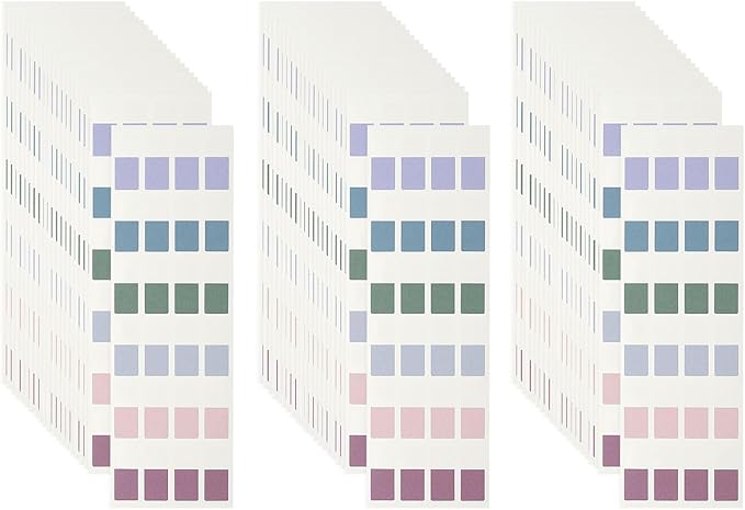 PATIKIL Clear Index Sticky Tabs, 720 Pcs Small Transparent Sticky Notes Bookmarks Planner Stickers Page Tabs for Office Notebooks File Folder Ledger Book, Retro 6 Colors