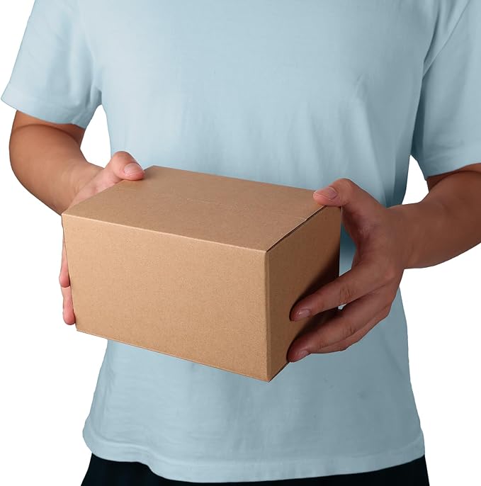 7x5x4 Shipping Boxes Set of 40, Brown Kraft Corrugated Cardboard Boxes Mailers for Small Bussiness Packaging