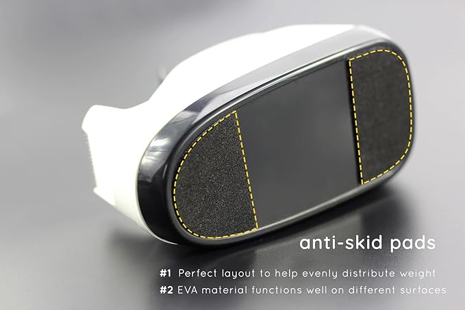 Heavy Base Nonskid Desk Tape Dispenser One-Hand Dispensing, White, 4 Pack