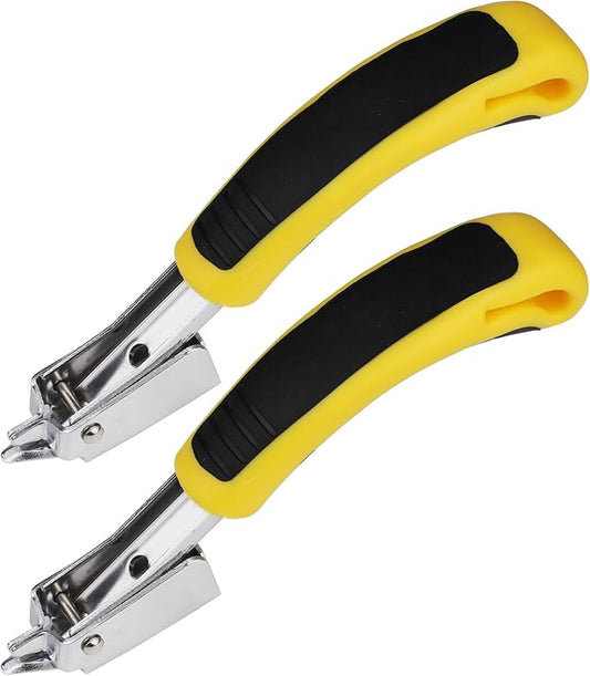 Upholstery Staple Remover Heavy Duty Staple Puller for Removing Carton Construction Upholstery Staples Removal Tool with Non-Slip Handle for Furniture, Carpet, Carton, Floor 2 Pcs