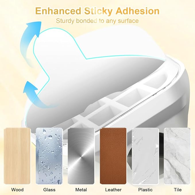 18 Pack Cord Organizer Holder, Magnetic Cable Clips Management, Easy Adhesive Phone Charging Cable Keeper, Hide Or Organize Desk Cable for Kitchen, Office, Car, Nightstand（White）