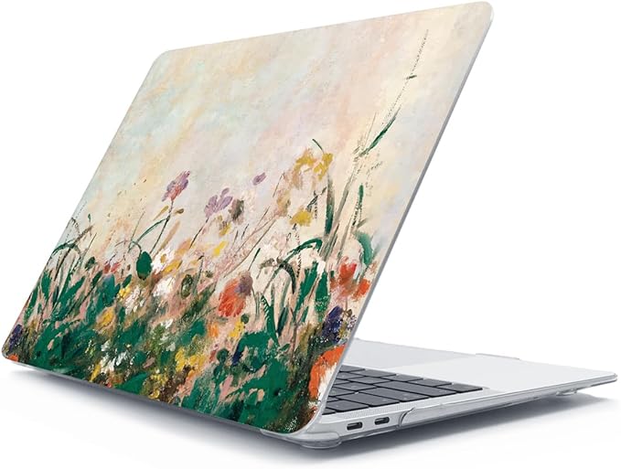 Compatible with MacBook Air 13 inch Case 2022 2021-2018 A2337 M1 A2179 A1932 Retina Display with Touch ID, Plastic Hard Shell Case +Keyboard Cover+Screen Protector+Webcam Cover, Oil Painting