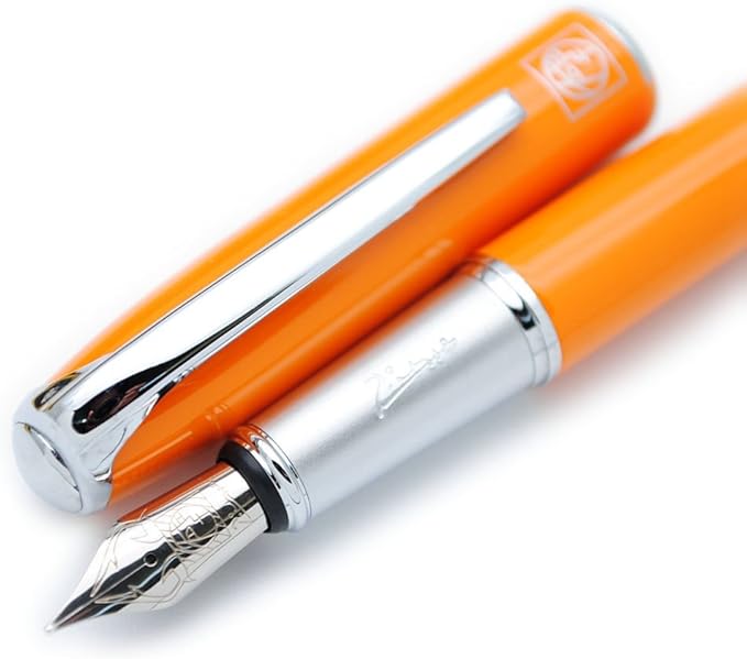 czxwyst Picasso 916 Malage Fountain Pen M Nib Original Box (Orange)
