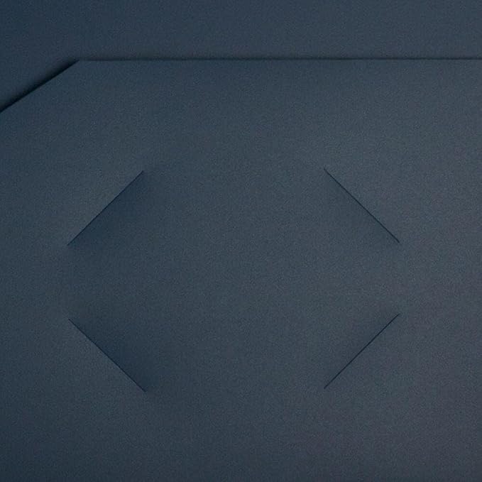 JAM PAPER Heavy Duty Plastic 2 Pocket Extra Tough School Folders - Navy Blue - 3/Pack