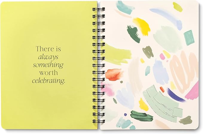 Compendium Spiral Notebook - Something Good Is Going to Happen Today. — A Designer Spiral Notebook with 192 Lined Pages, College Ruled, 7.5”W x 9.25”H