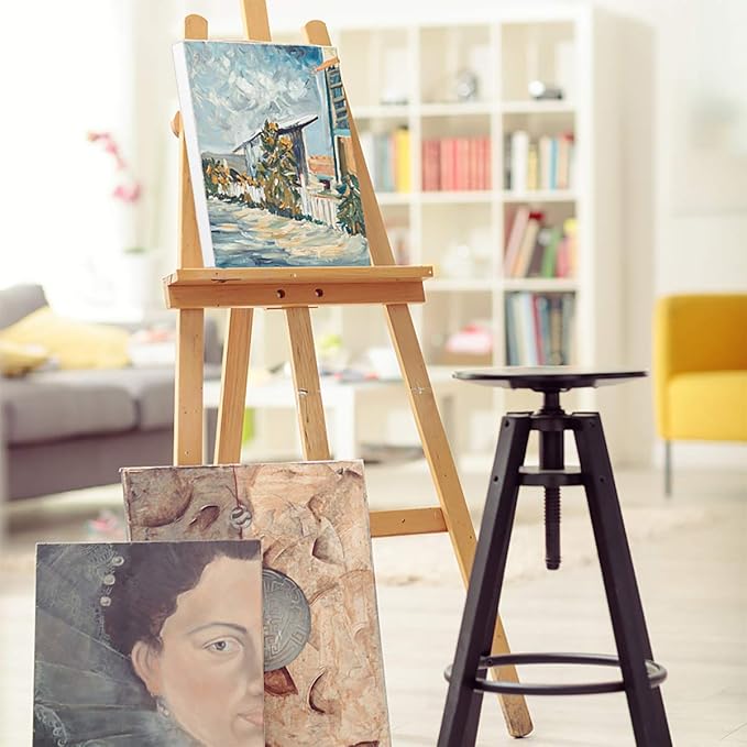 GOTIDEAL Stretched Canvases for Painting, 14x18 Inch Set of 7, Primed White - 100% Cotton Blank Art Canvas Boards for Painting for Acrylic Pouring, Oil Paint Dry & Wet Art Media