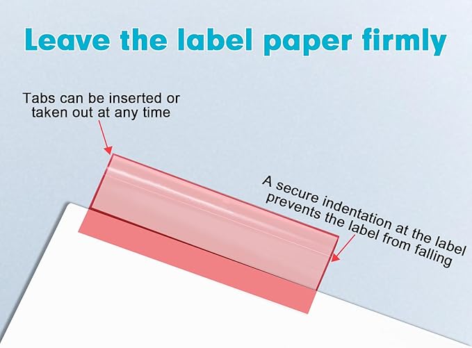 Binder Divider, PANDRI 120 Pack Binder Index White Dividers with 8 Insertable Multicolor Big Tab, Letter Size Paper Binder Divider for School Office Home Business