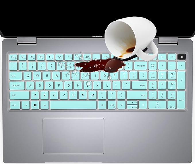 Keyboard Cover for Dell Latitude 3540 5520 5521 5530 5531 5540 5550 & Precision 3590 3591 3580 3581 3560 3570 3561 3571 Laptop, Dell Latitude 15.6 inch Laptop Keyboard Skin-Hotblue