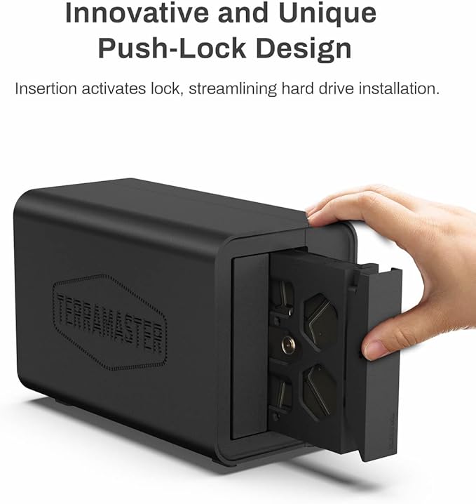 TERRAMASTER D2-320 2Bay USB 3.2 Gen 2 RAID Storage - 10Gbps Type C - Supports RAID 0, 1, Single, JBOD