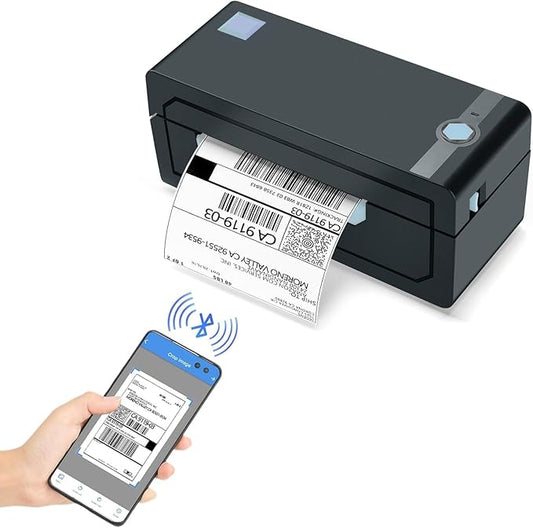 JADENS Bluetooth Thermal Shipping Label Printer – Wireless 4x6 Shipping Label Printer, Compatible with Android, iPhone, Windows & Mac, Widely Used for Ebay, Amazon, Shopify, Etsy, USPS