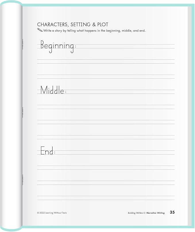Learning Without Tears Building Writers Student Edition, Age 7+, 2nd Grade+, Handwriting Without Tears, Narrative, Information, Opinion, Fluency, School & Home, Tutor, Sensory & Motor Skills, Sensory