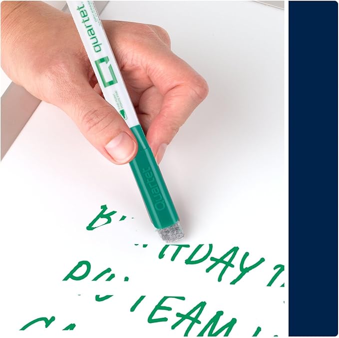 Quartet Dry Erase Markers, Fine Tip White Board Dry Erase Markers with DryGuard Ink Protection, Office Essentials, Black, Red, Blue, Green, 36 Pack (Q120Z03-R)