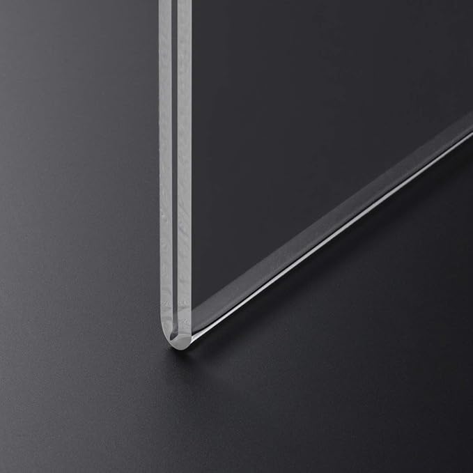 HIIMIEI Acrylic Wall Mount Sign Holder 8.5 x 11 Horizontal 12 Pack, Clear Paper Document Holder, Wall Mount Ad Frame with 3m Tape Adhesives & Screws for Office, Home, Store, Restaurant
