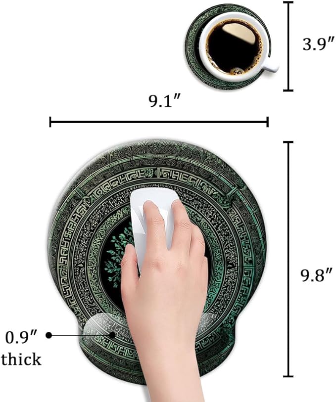 Ergonomic Mouse Pad with Wrist Support,Mouse Pad with Wrist Rest,Relieve Wrist Pain Mousepad Non-Slip Rubber Base,Mouse Pads for Desk,Computers,Laptop,Office,Home,Accessories Rug