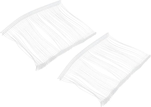 MECCANIXITY Standard Tagging Fasteners,Plastic Regular,Standard Label Gun Price Tagging Barbs for Garment Price Tag Label Tagging Barbs 75mm/3 Inch,Pack of 1000 Transparent