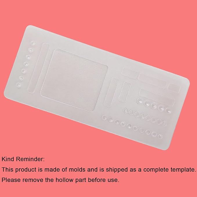 3 Pack Stencils Drafting Tools, Handmade Flexible Record Template, Reusable Templates Planner Stencils for Journaling Checklists Boxes Lines & Daily Planning (#B)