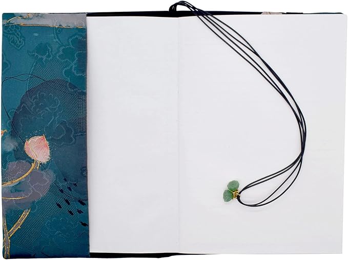 BLBMH A5 Book Covers for Paperbacks Book Cover for Privacy Fit for 5.5x8.3 inch Adjustable Book Sleeve Cover for A5 Diary Books Fabric Softcover Protector for Notebook - Lotus B