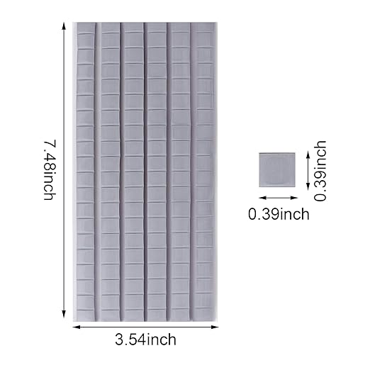 Feosky Adhesive Poster Sticky Tack Putty, Reusable and Removable Adhesive Putty, Mounting Putty for displaying Wall Paintings, Picture, Decoration, Crafts (Grey, Pack of 3)