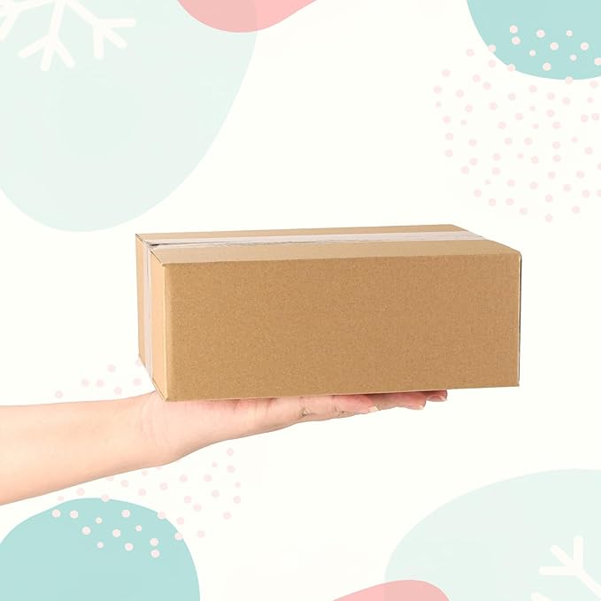 CRUGLA 40 Packs 8x6x3 Shipping Boxes for Small Business, Corrugated Cardboard Boxes Bulk for Shipping Packing Mailing