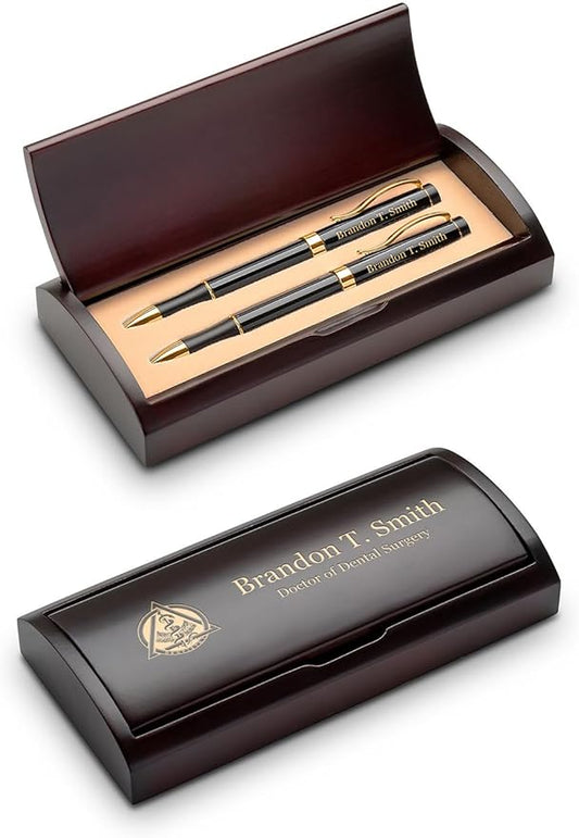 Executive Gift Shoppe | Dentist Theme Pen & Pencil Set with Wood Box