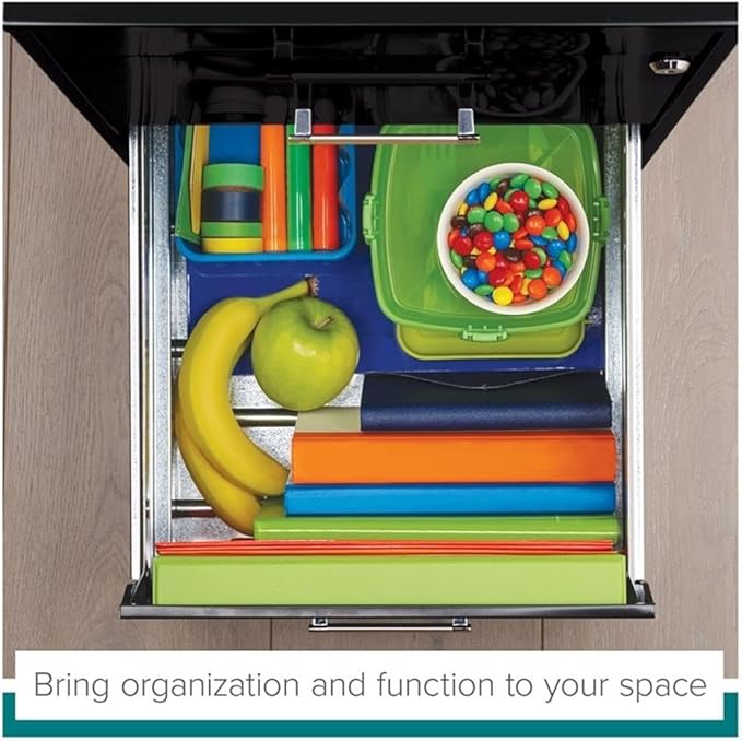 Scranton & Co 27.32" H x 18" D 3-Drawer Modern Metal Filing Cabinet with Pencil-Drawer, High-Sides, Letter Size, Patented Glide Suspension, for Small Office/Home Office, in Black