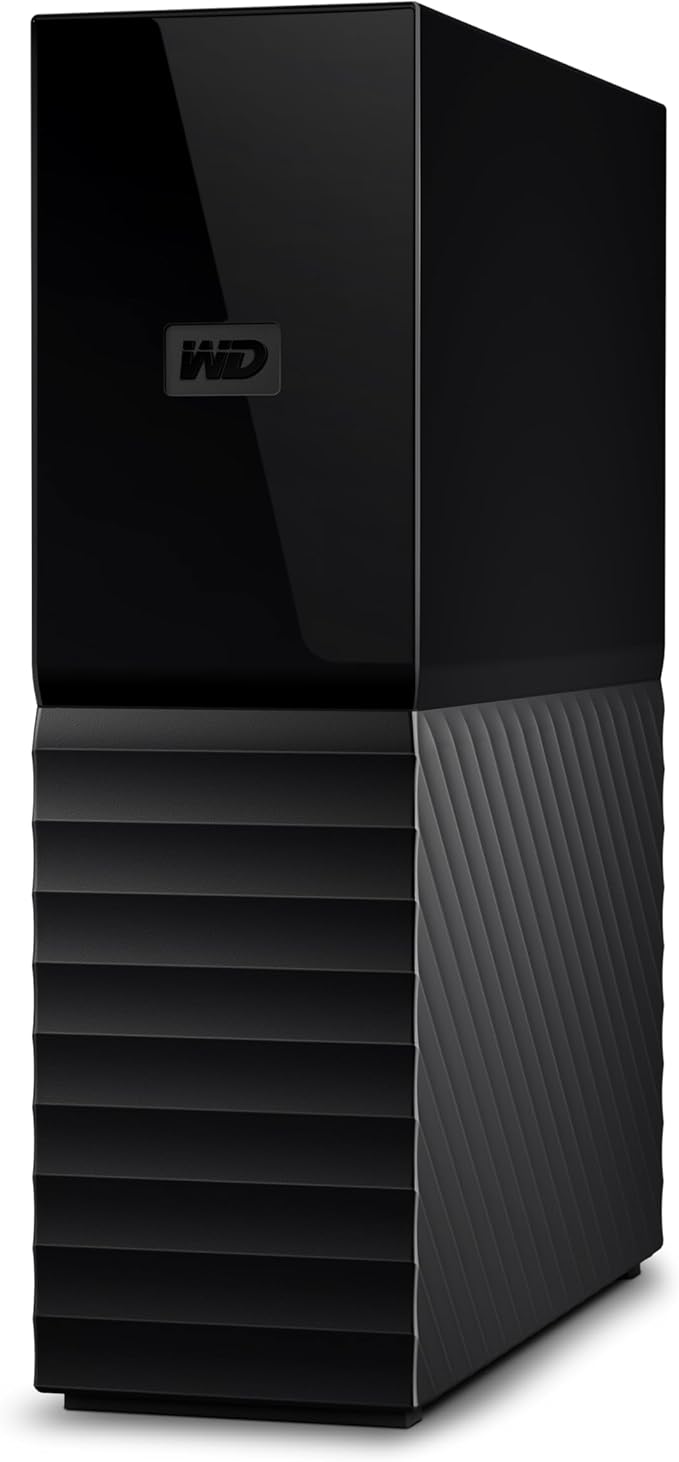 WD 24TB My Book Desktop External Hard Drive, with Password Protection and Backup Software, USB 3.2 Gen1, exFAT - WDBBGB0240HBK-NESN